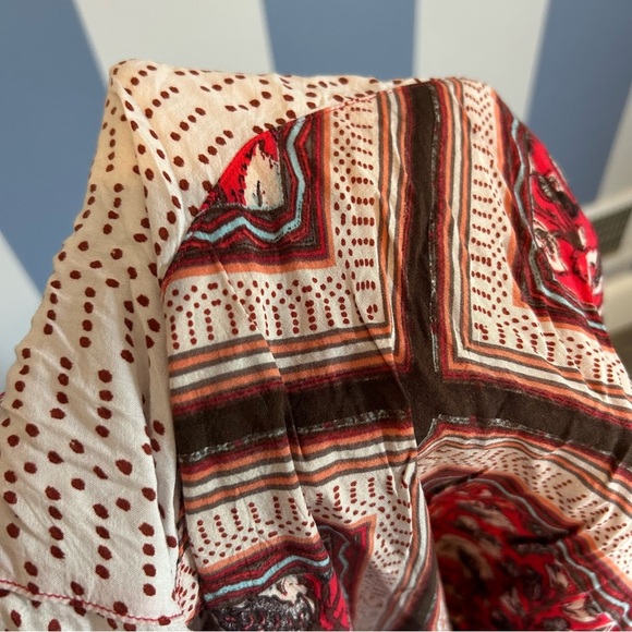 Free People Paradise Hanker-chief Pleated Midi Skirt- Size Sm - Picture 4 of 7